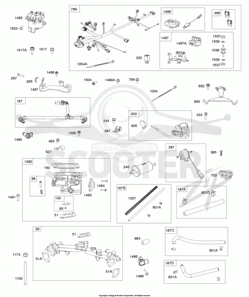 Intake Manifold, Throttle Body, Fuel Lines