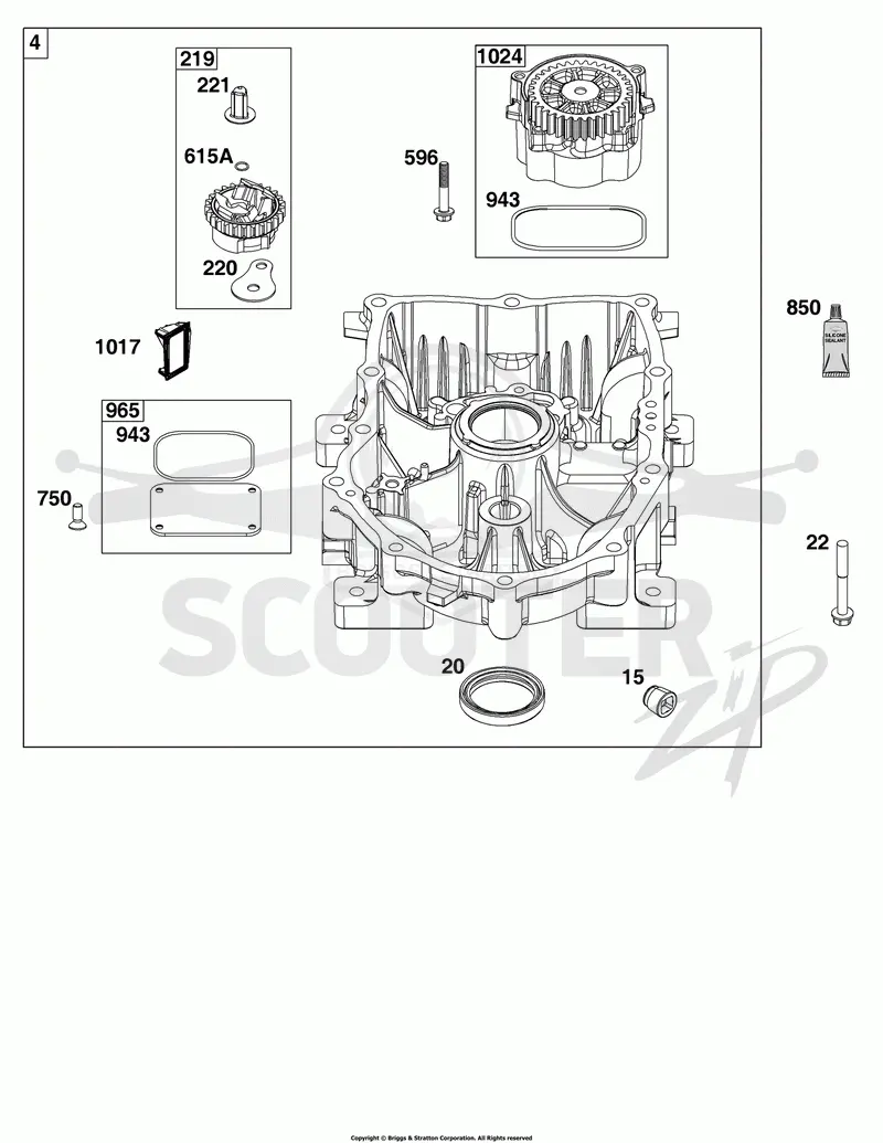 Crankcase Cover/Sump Group