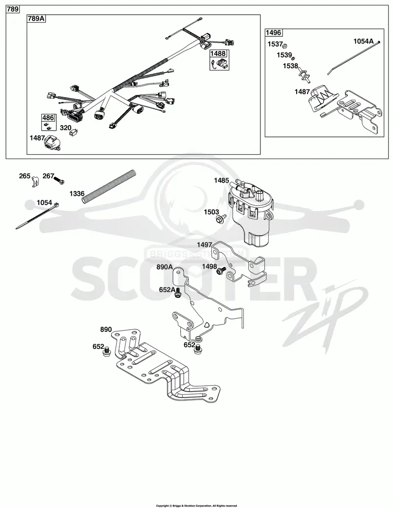 Wire Harness, Fuel Module, Brackets