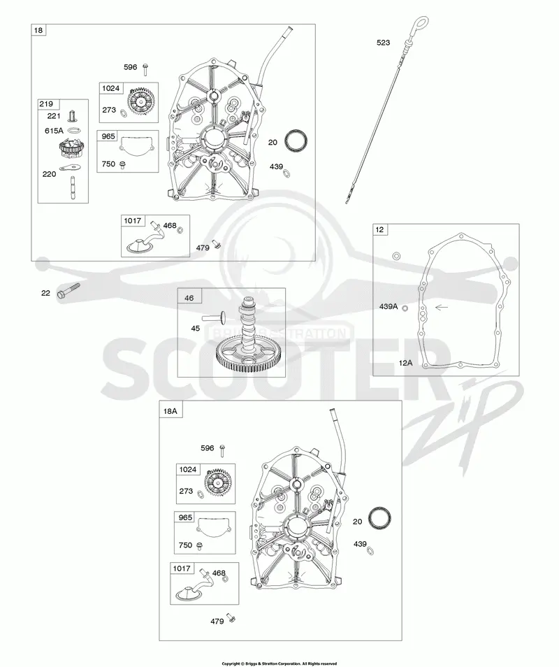 Crankcase Covers, Camshaft