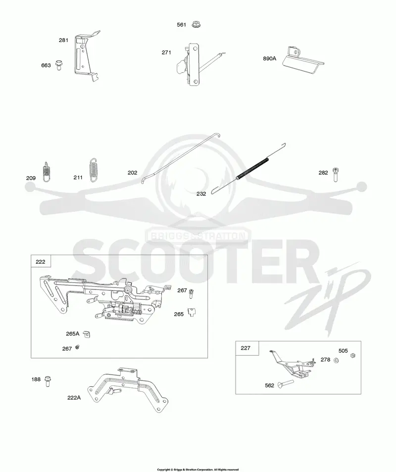 Control Brackets, Springs, Rod, Throttle Control