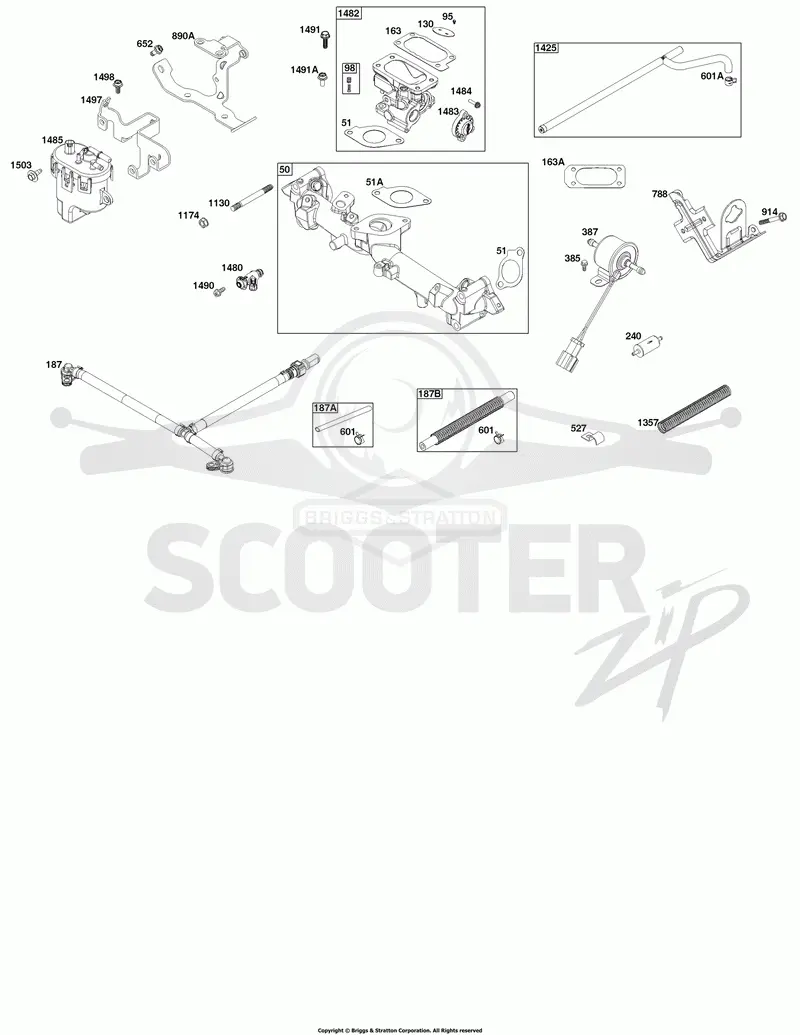 Throttle Body and Fuel Supply Group