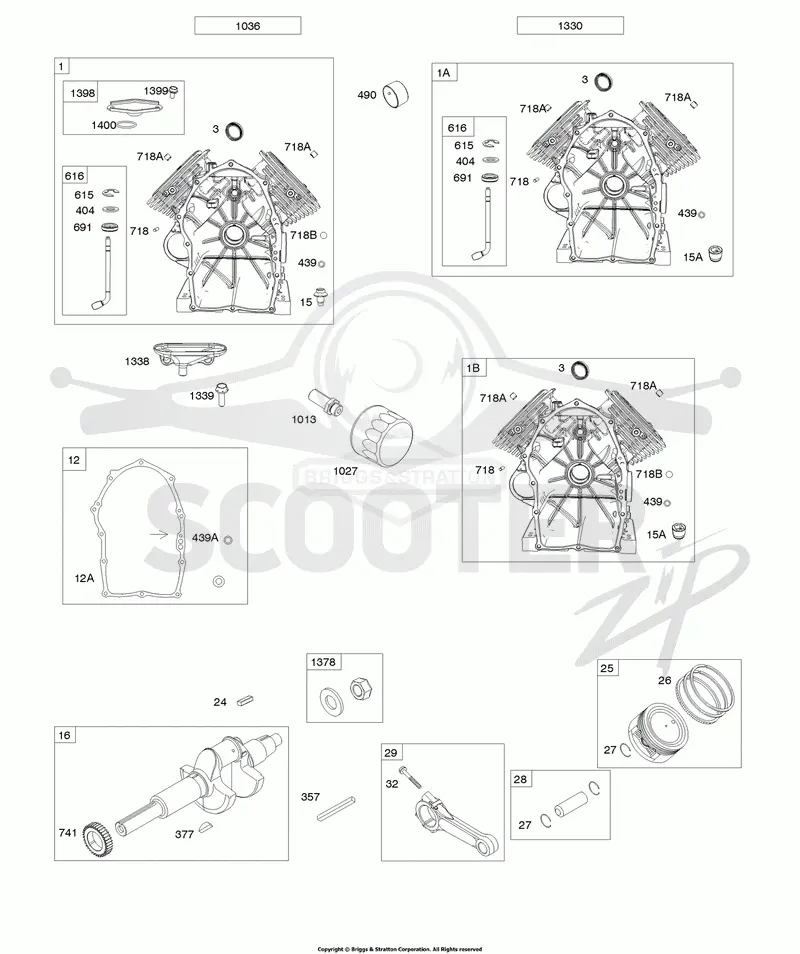 Cylinders, Piston/Rings/Connecting Rod