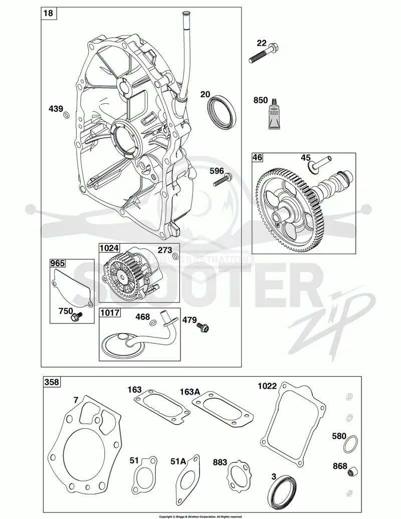 Crankcase Cover/Sump Group