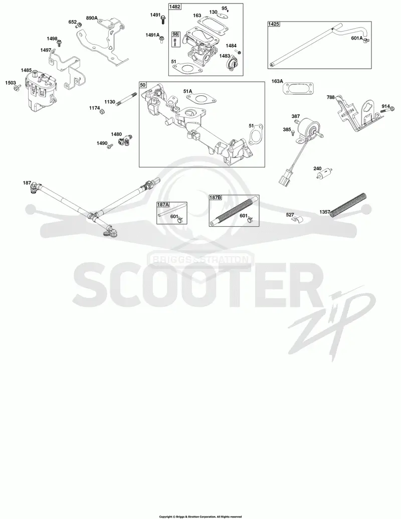 Throttle Body and Fuel Supply Group