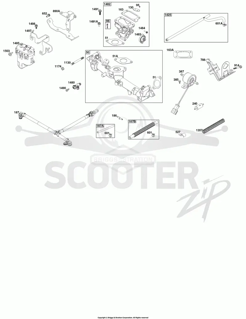 Throttle Body and Fuel Supply Group