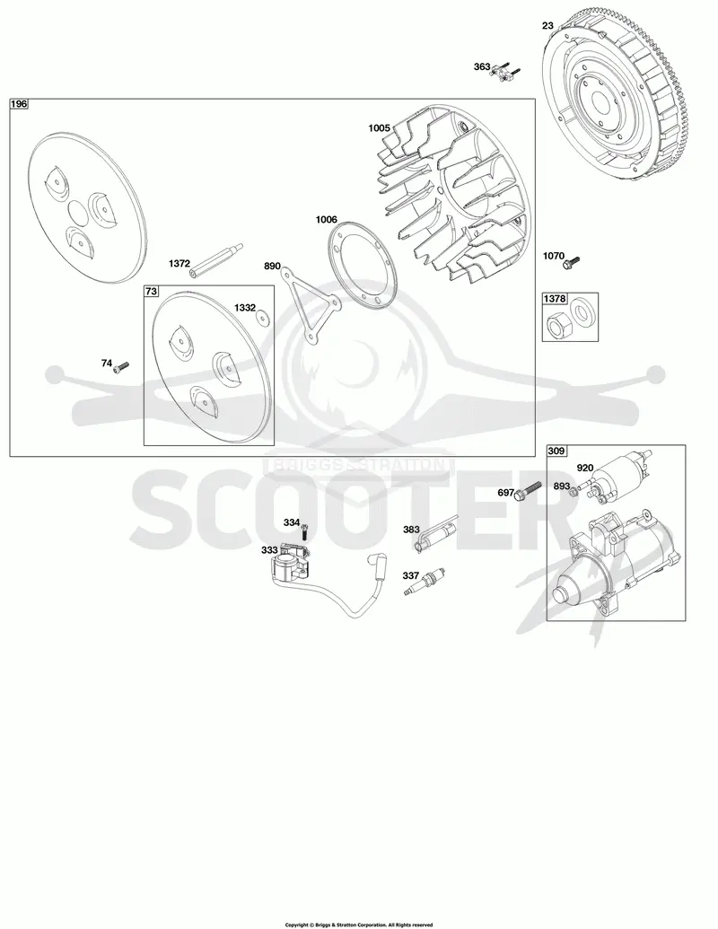 Flywheel, Ignition, and Starter Group