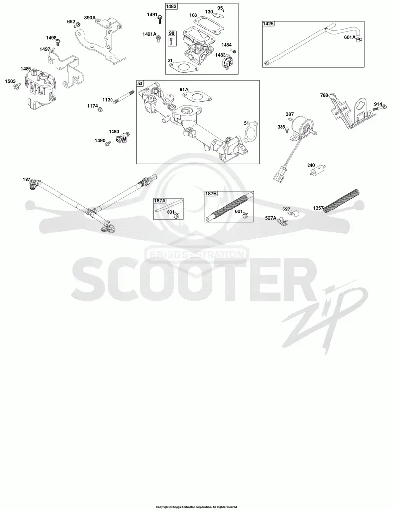 Throttle Body and Fuel Supply Goup