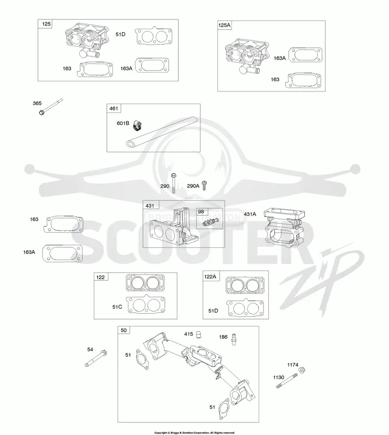 Carburetor/Mixers, Intake Elbows, Intake Manifold