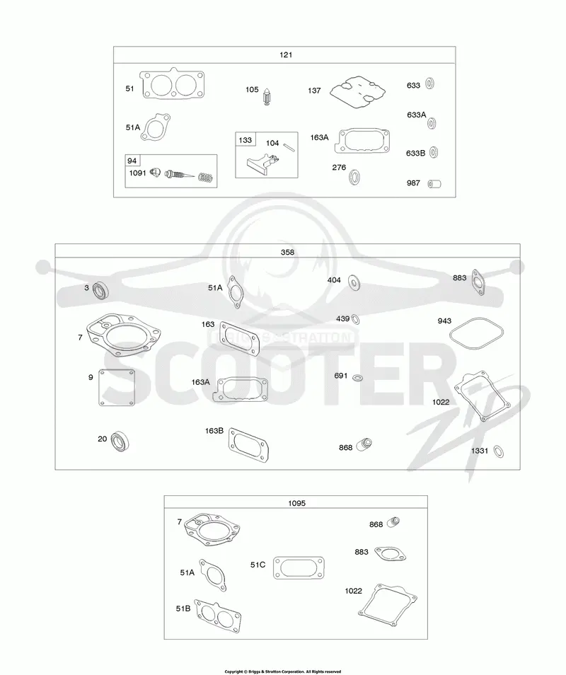 Carburetor Overhaul Kit, Engine/Valve Gasket Sets