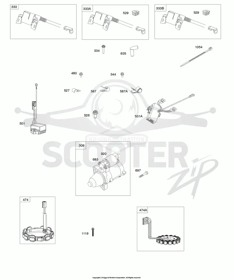 Electric Starter, Regulator, Alternator, Armatures