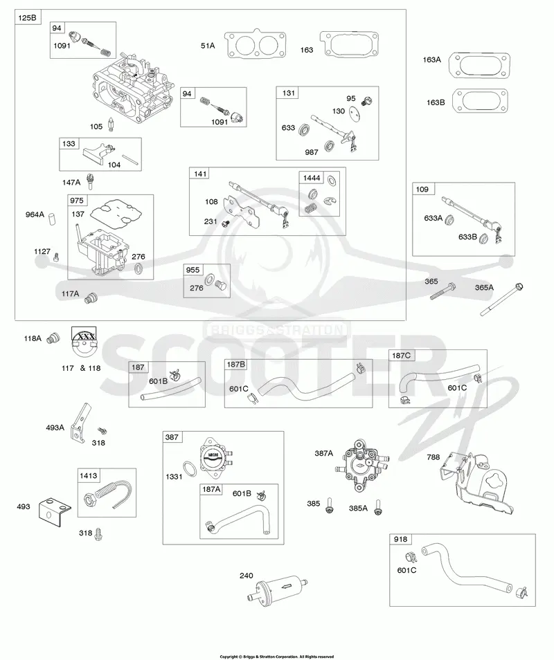 Carburetor (Non Solenoid), Fuel Supply