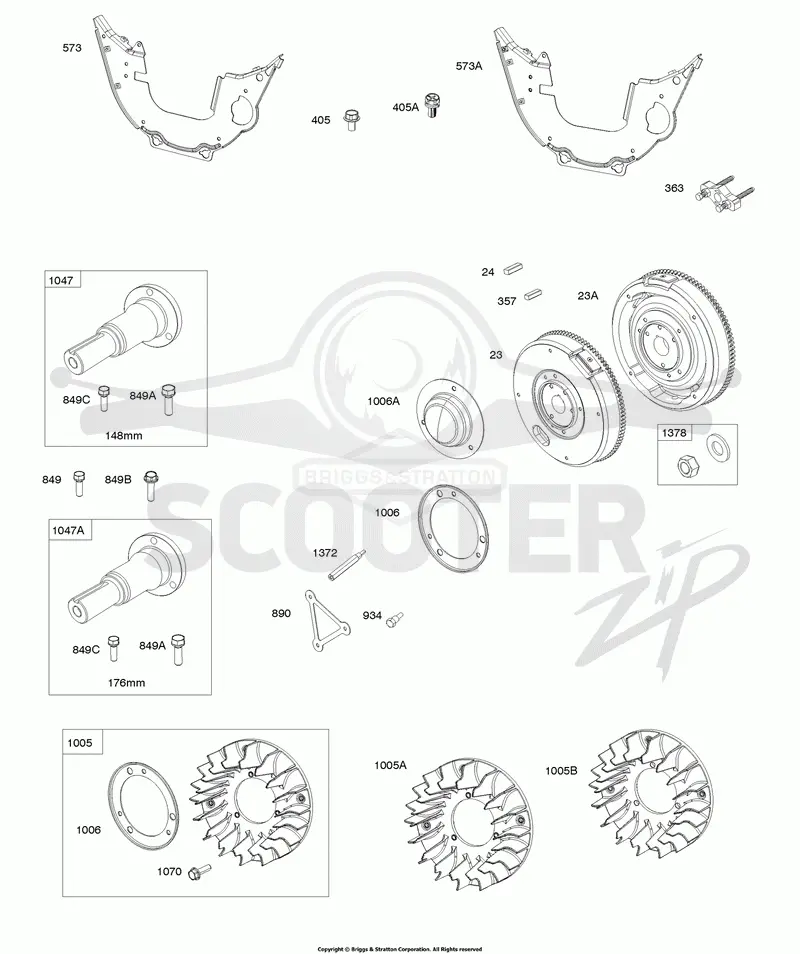 Flywheels, Stub Shafts