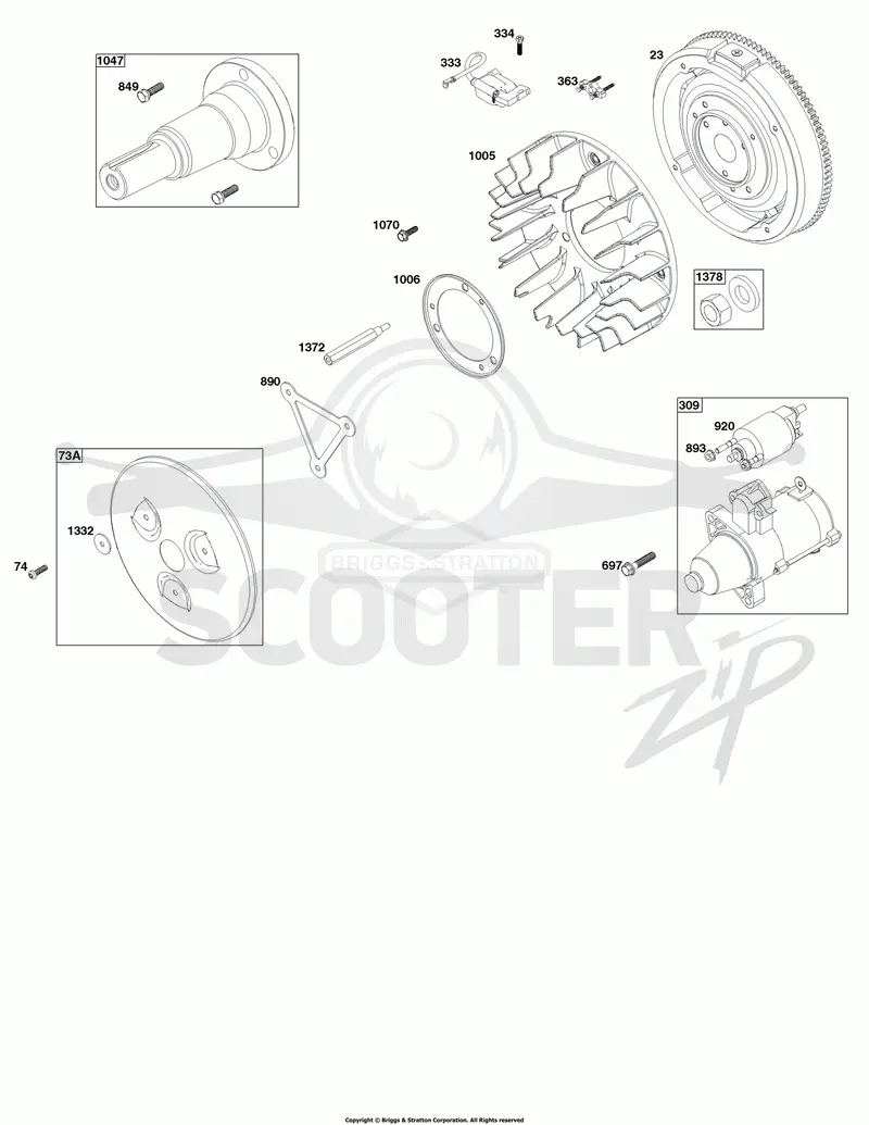 Flywheel, Ignition, and Starter Group