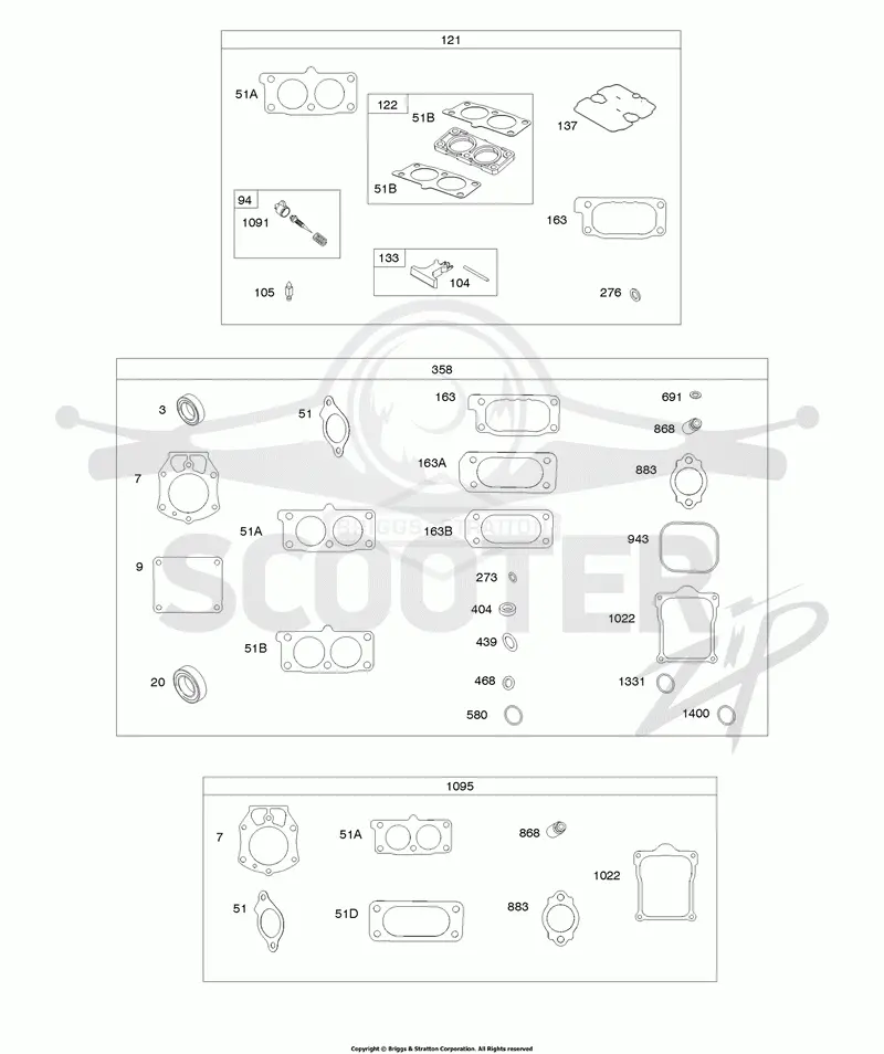 Carburetor Overhaul Kit, Engine/Valve Gasket Sets