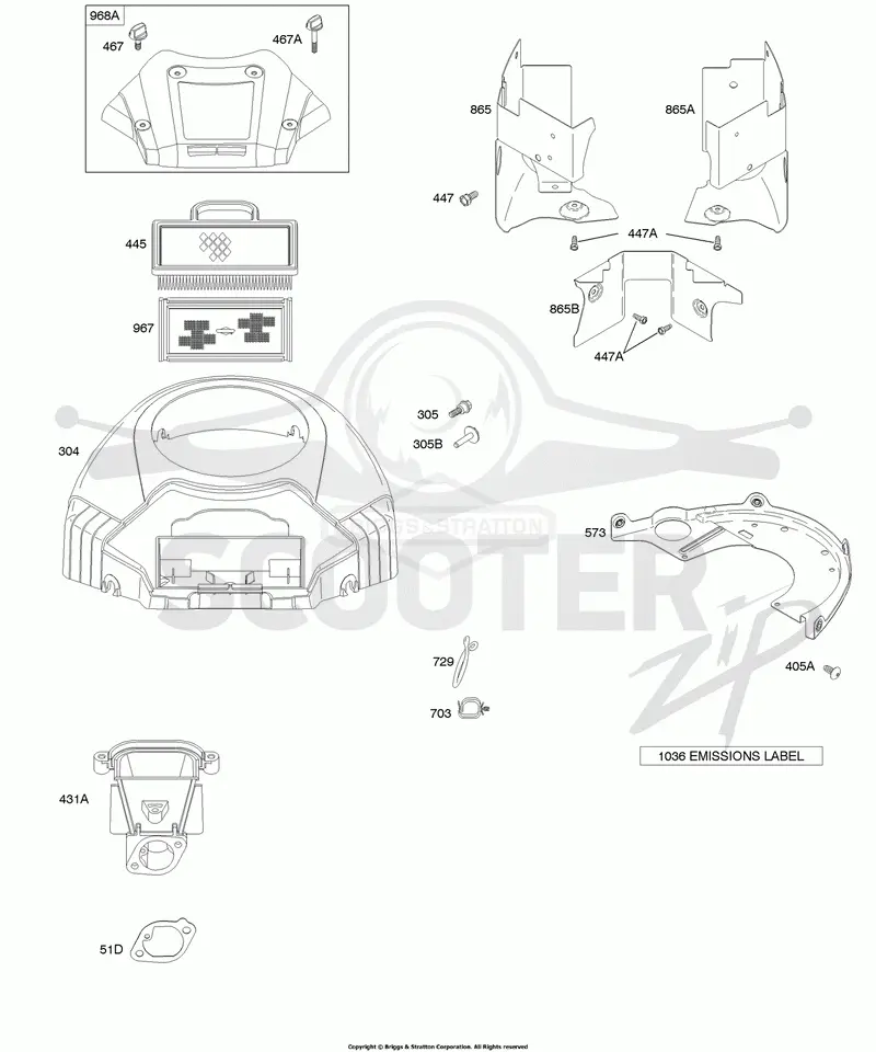 Air Cleaner, Blower Housing