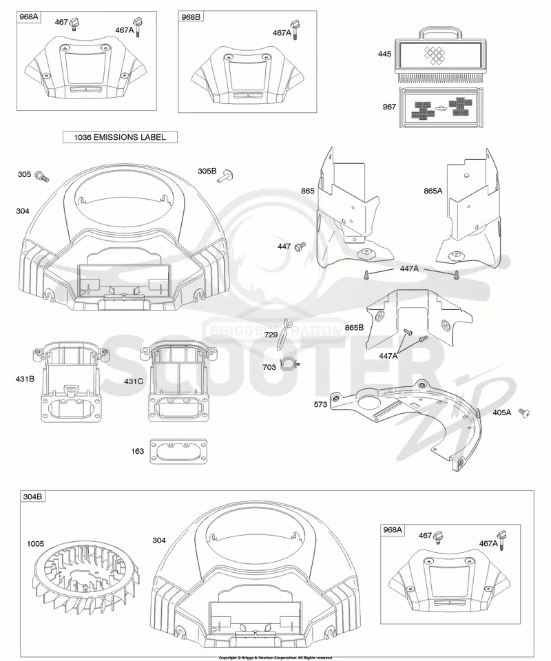 Air Cleaner, Blower Housing