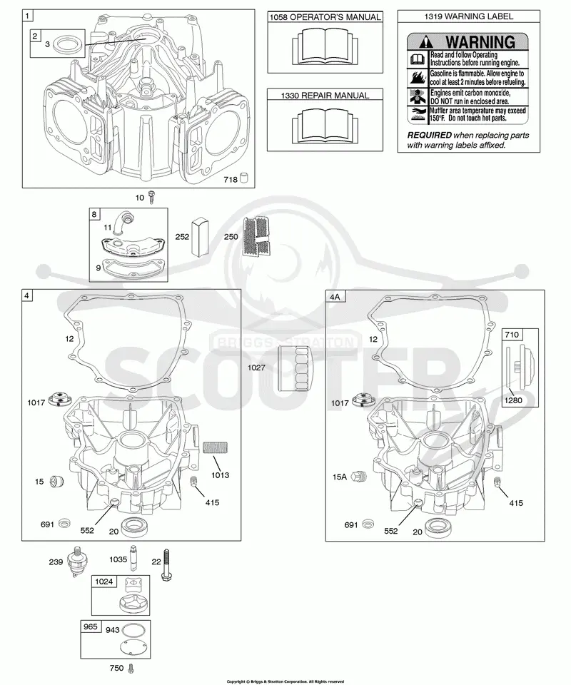 Cylinder, Engine Sump