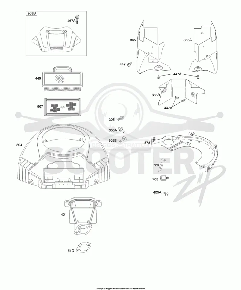 Air Cleaner, Blower Housing