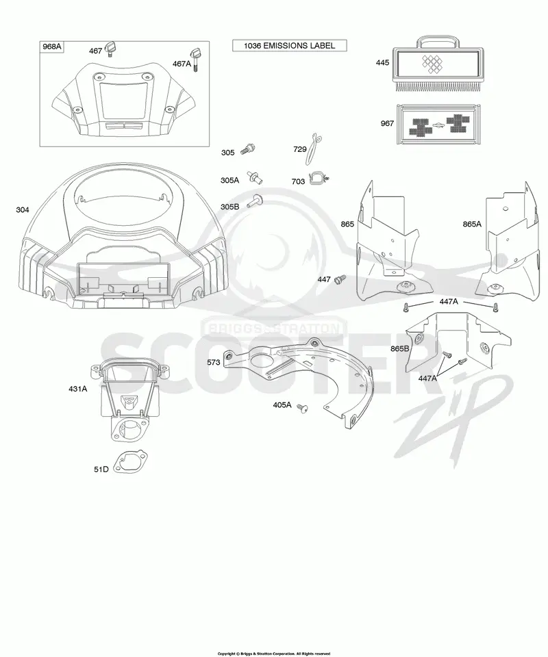 Air Cleaner, Blower Housing