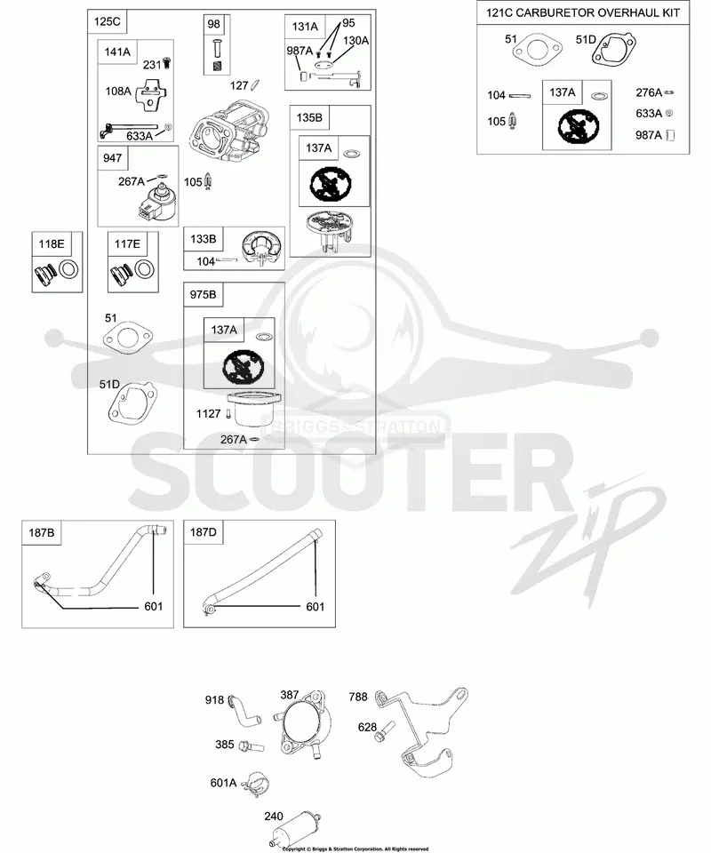 Carburetor, Fuel Supply, Kit - Carburetor Overhaul