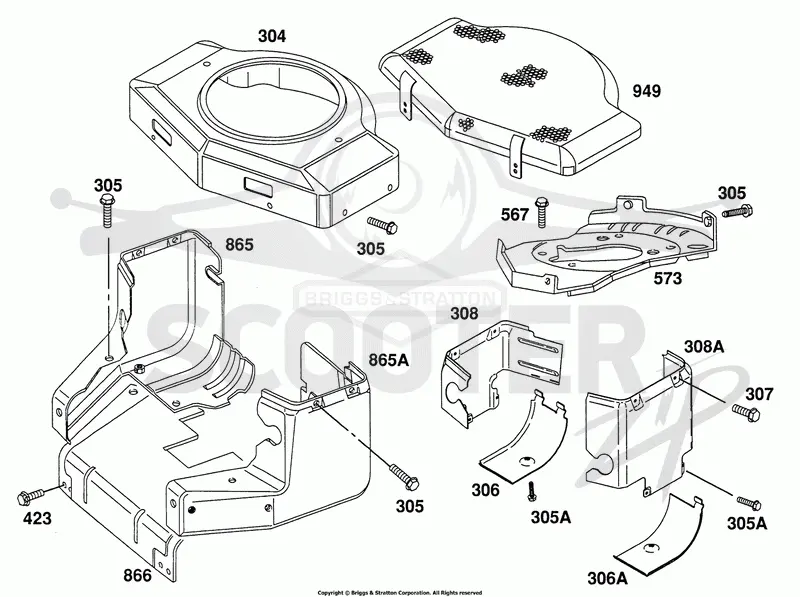 Blower Hsg, Air Guides