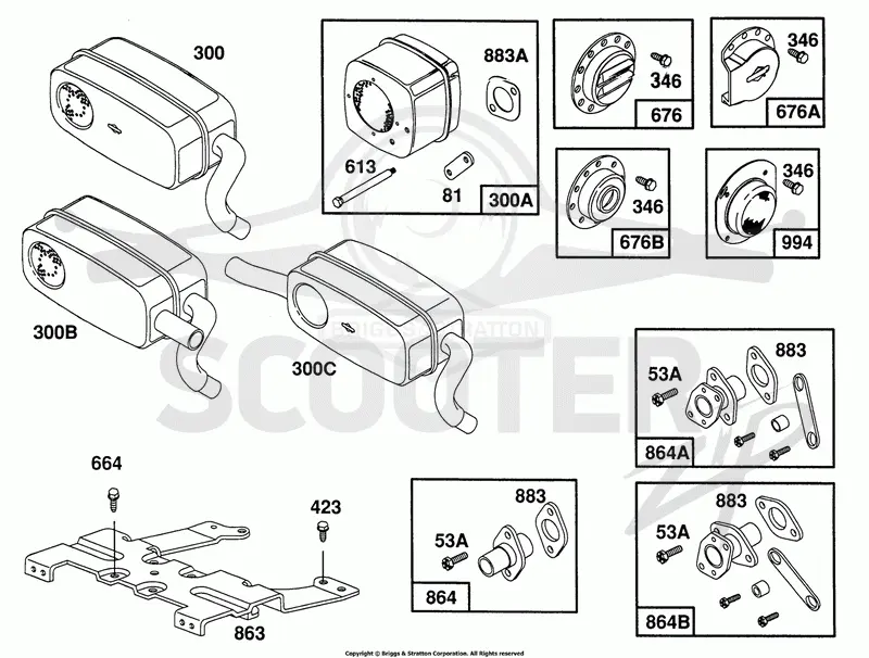 Mufflers Groups, Deflectors
