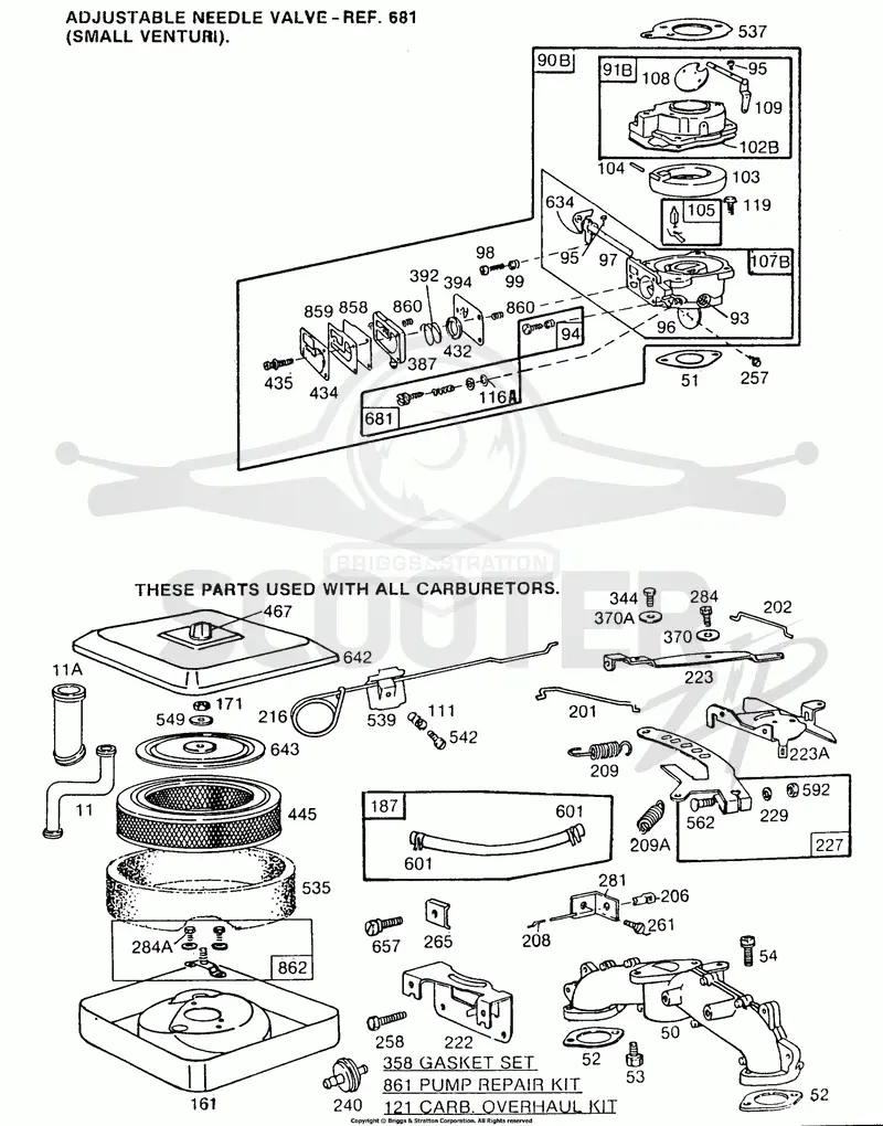 Carburetor Assemblies, A/C