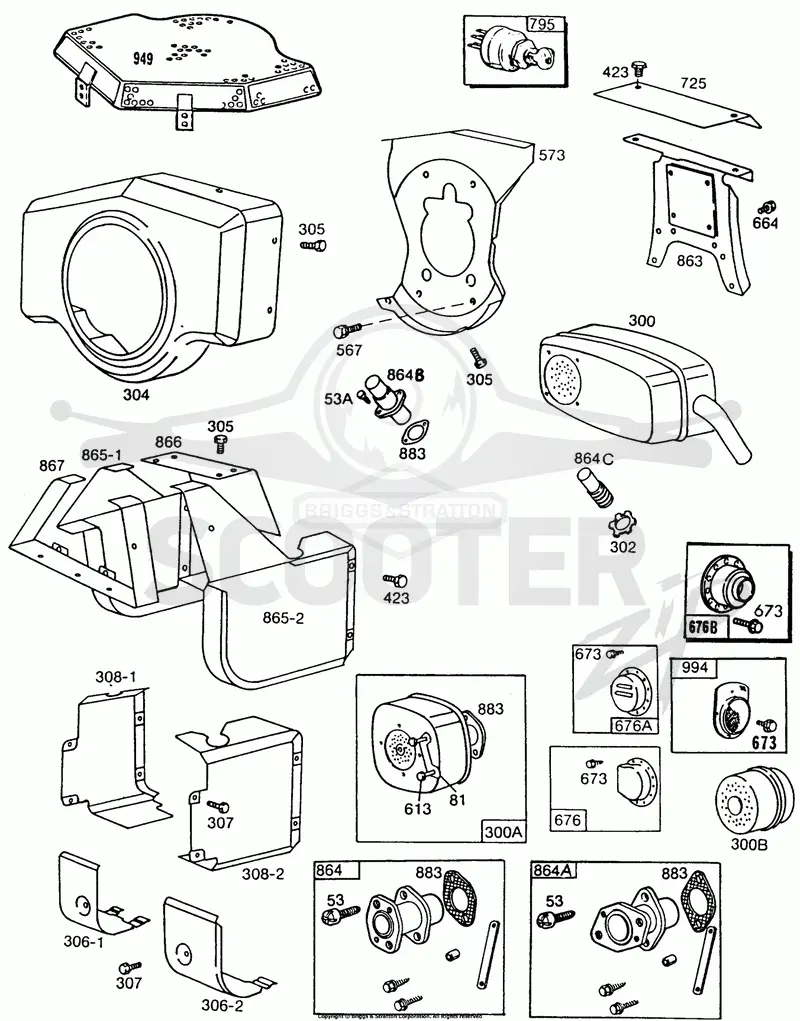 BlowerHsg,Mufflers,Shielding