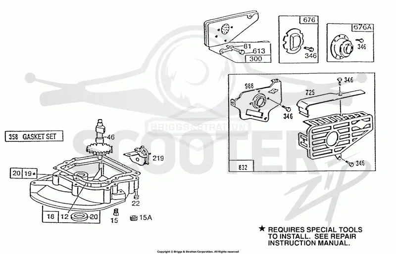 Sump Base, Mufflers