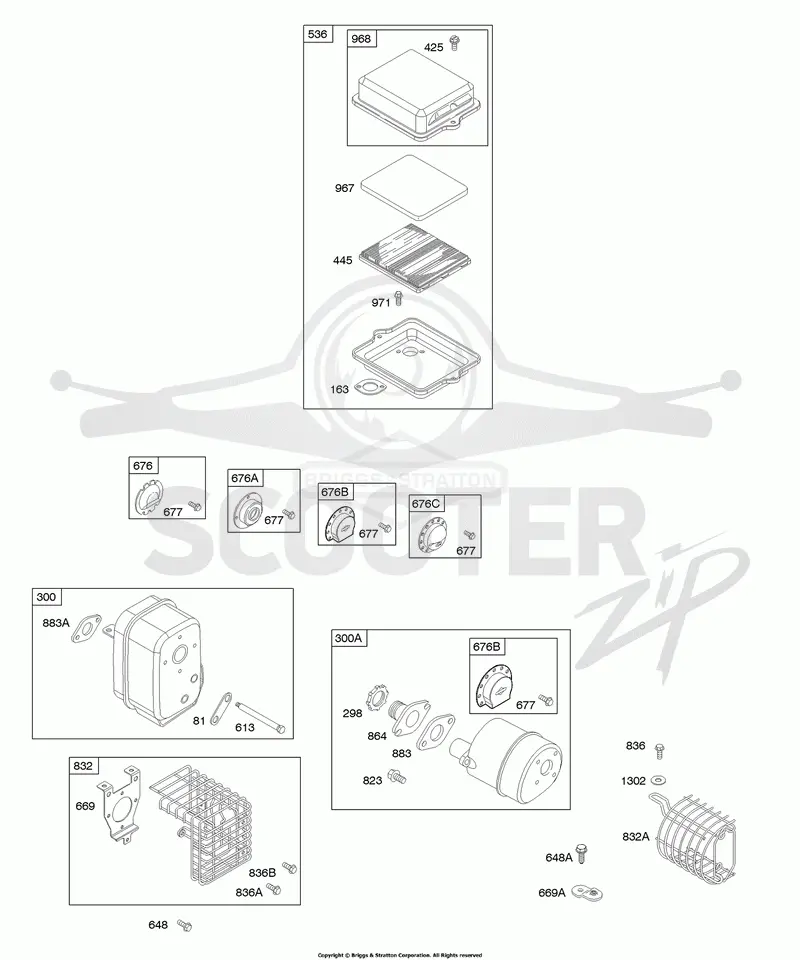 Air Cleaner, Exhaust System