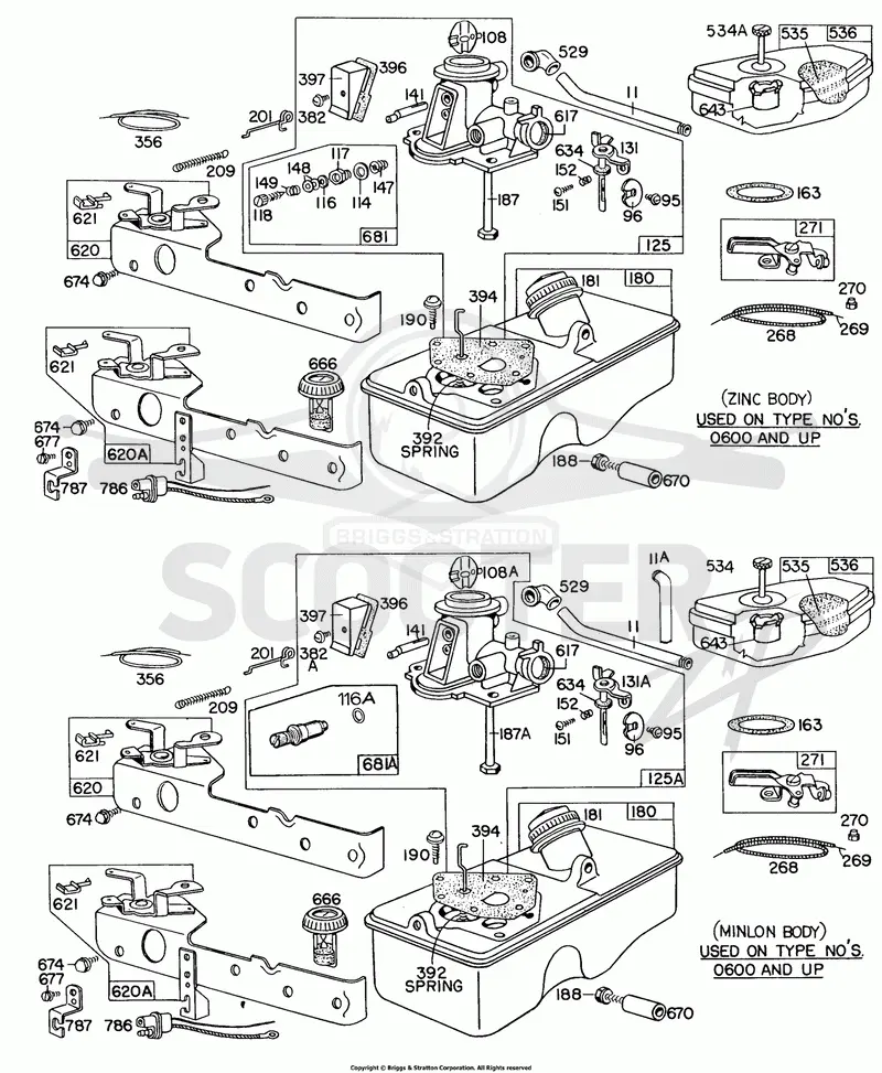 Carburetor and Fuel Tank Assy.