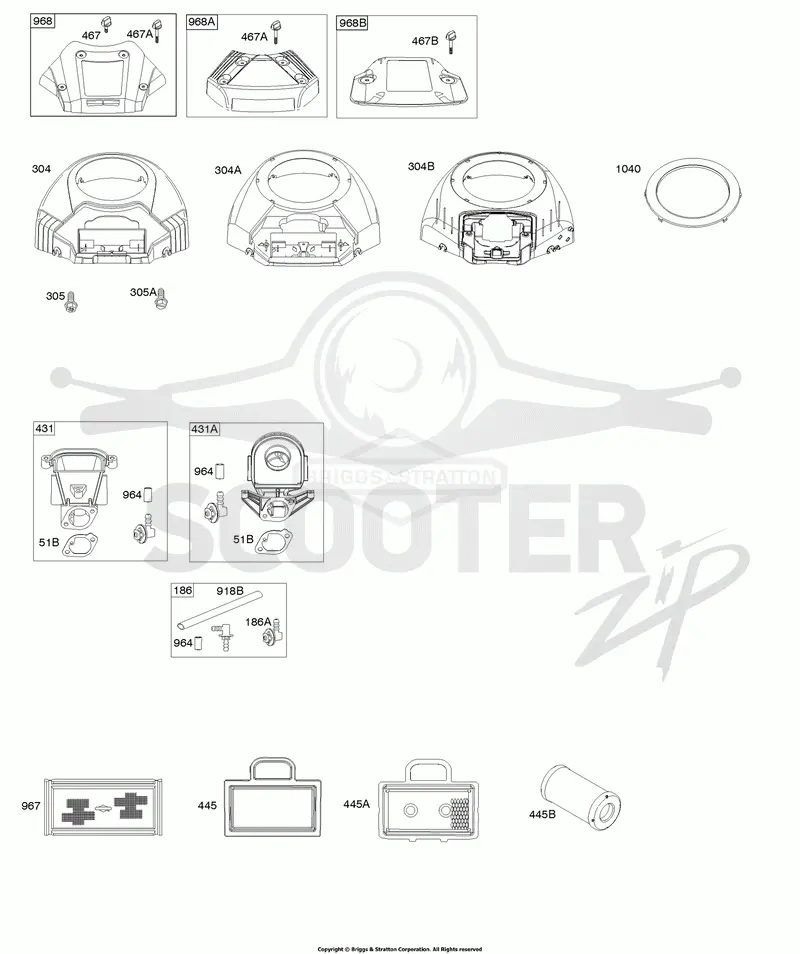 Blower Housing, Air Cleaner