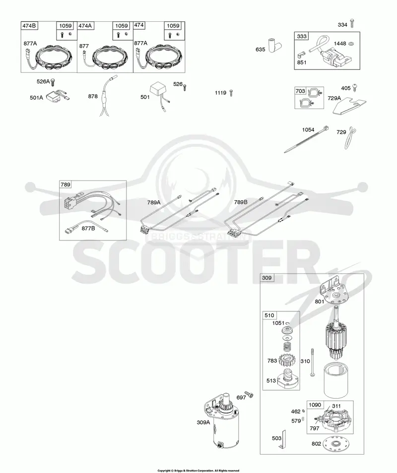 Alternator, Wire Harness, Starter, Ignition