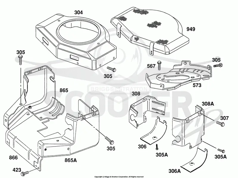Blower Hsg, Air Guides