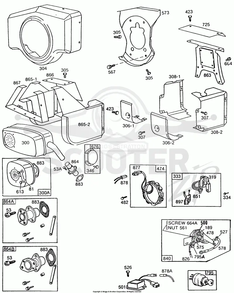 Muffler,Blower Hsg,Shielding