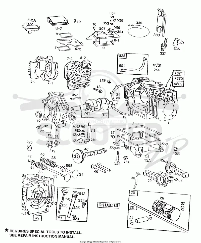 Cylinder, Sump, Cover, Heads