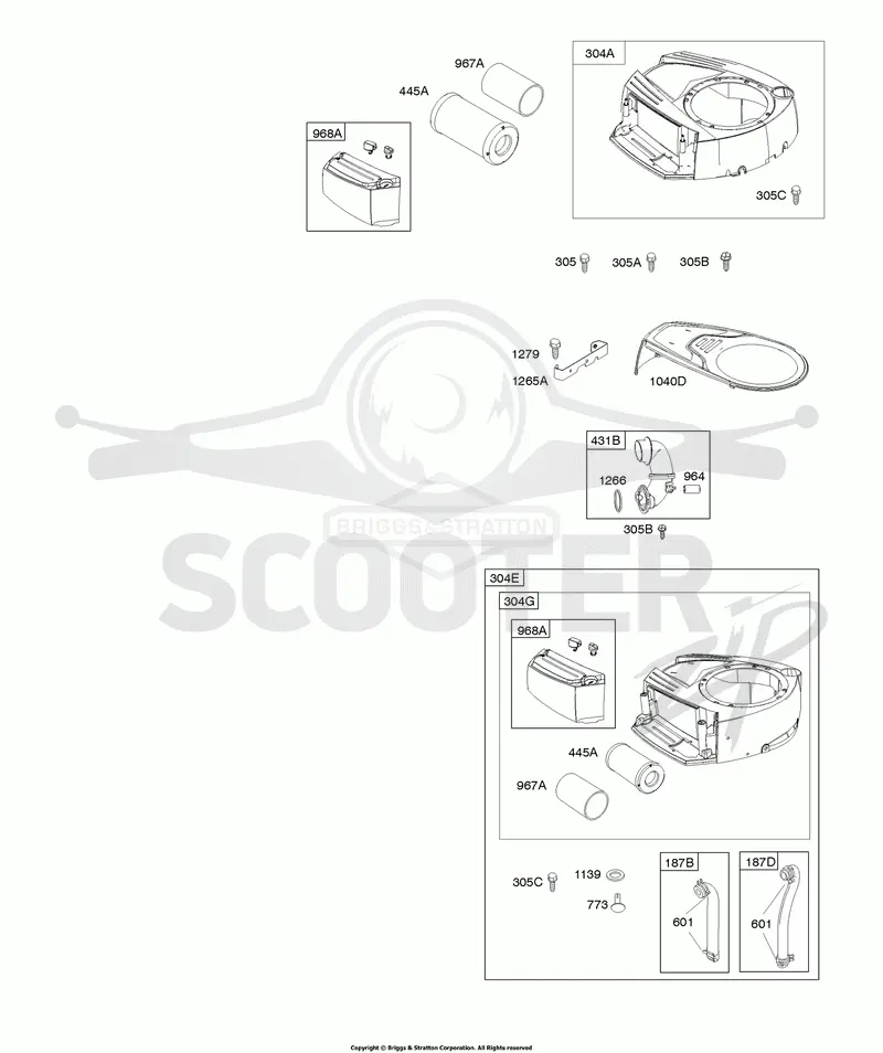 Air Cleaner, Blower Housing
