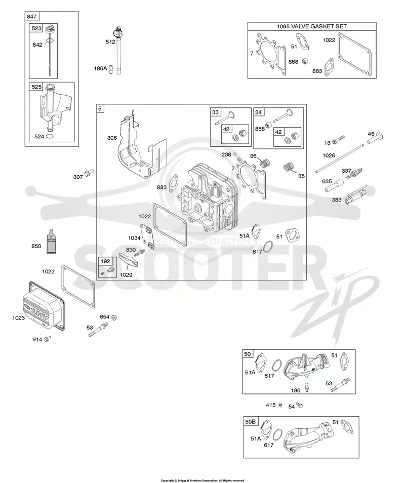 Cylinder Head, Gasket Set - Valve, Valves