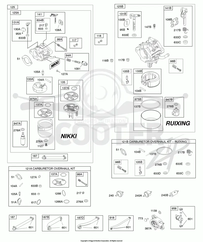 Carburetor, Fuel Supply, Kit-Carburetor Overhaul