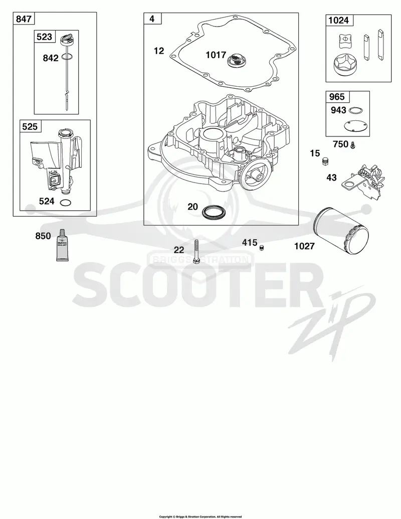 Crankcase Cover/Sump and Lubrication Group
