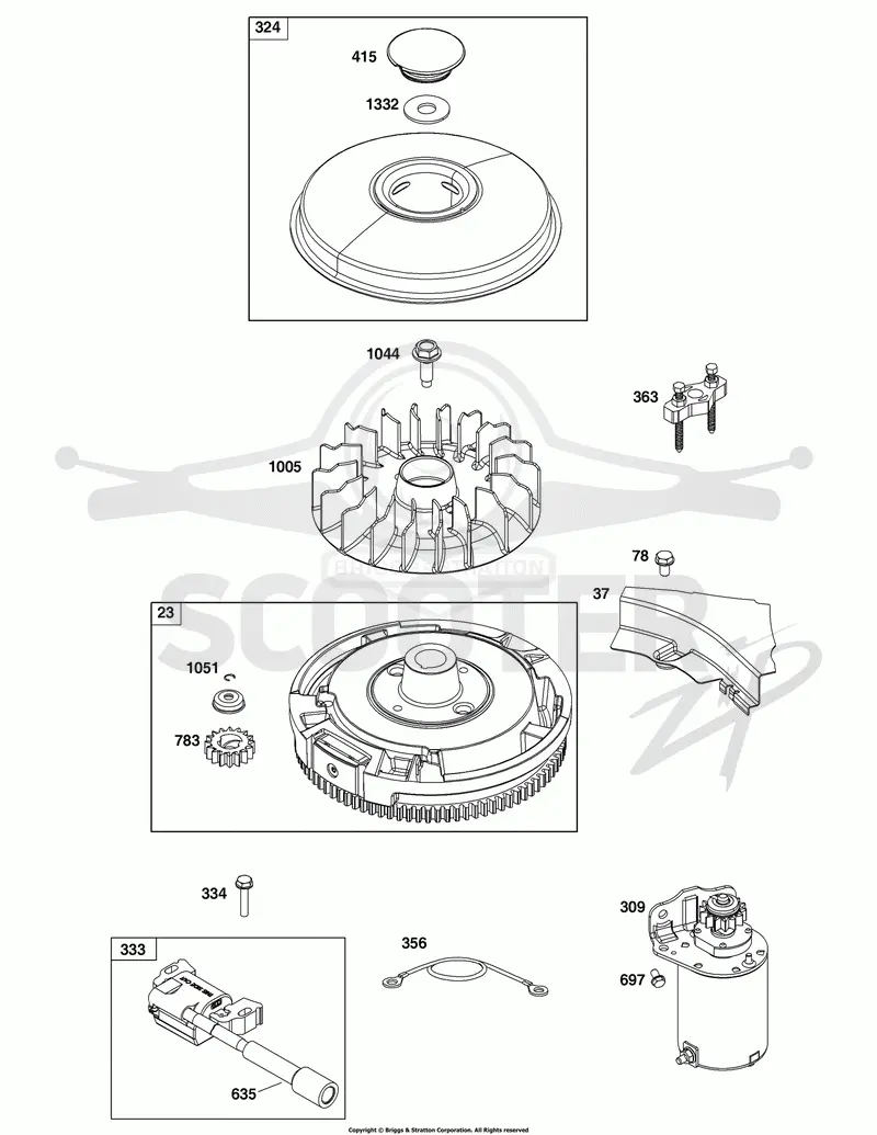 Flywheel, Ignition, and Starter Group