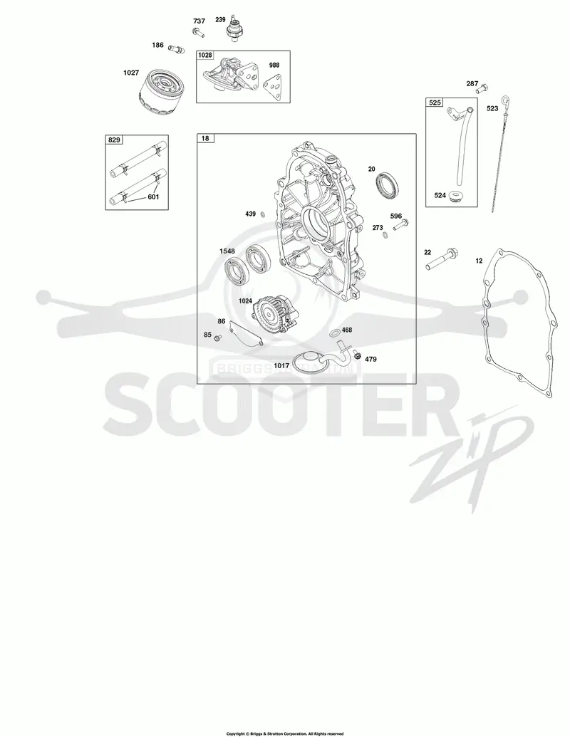 Crankcase Cover and Lubrication Group