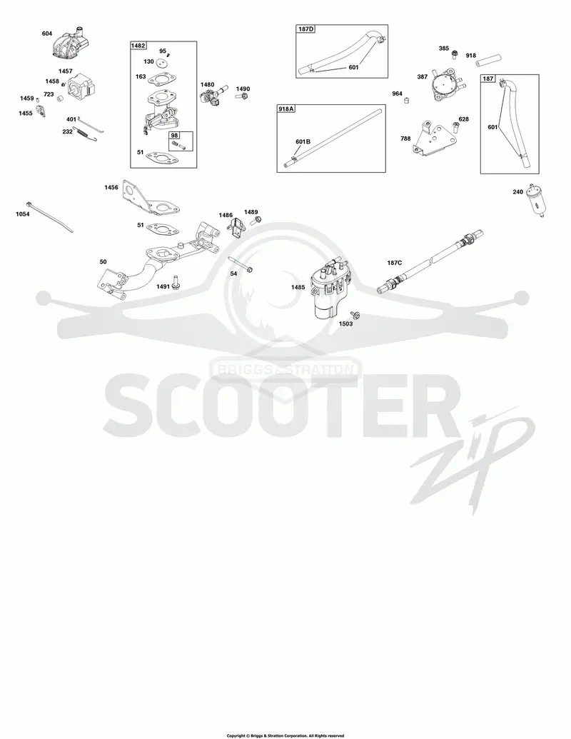 Throttle Body and Fuel Supply Group