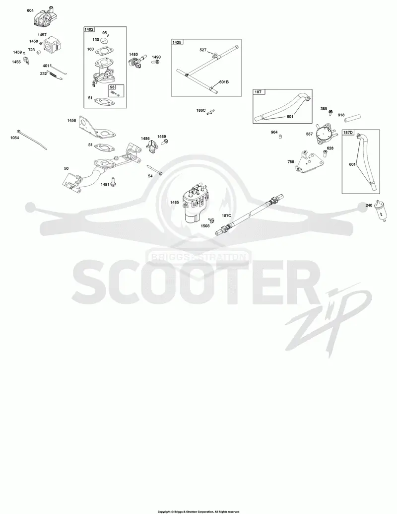 Throttle Body and Fuel Supply Group