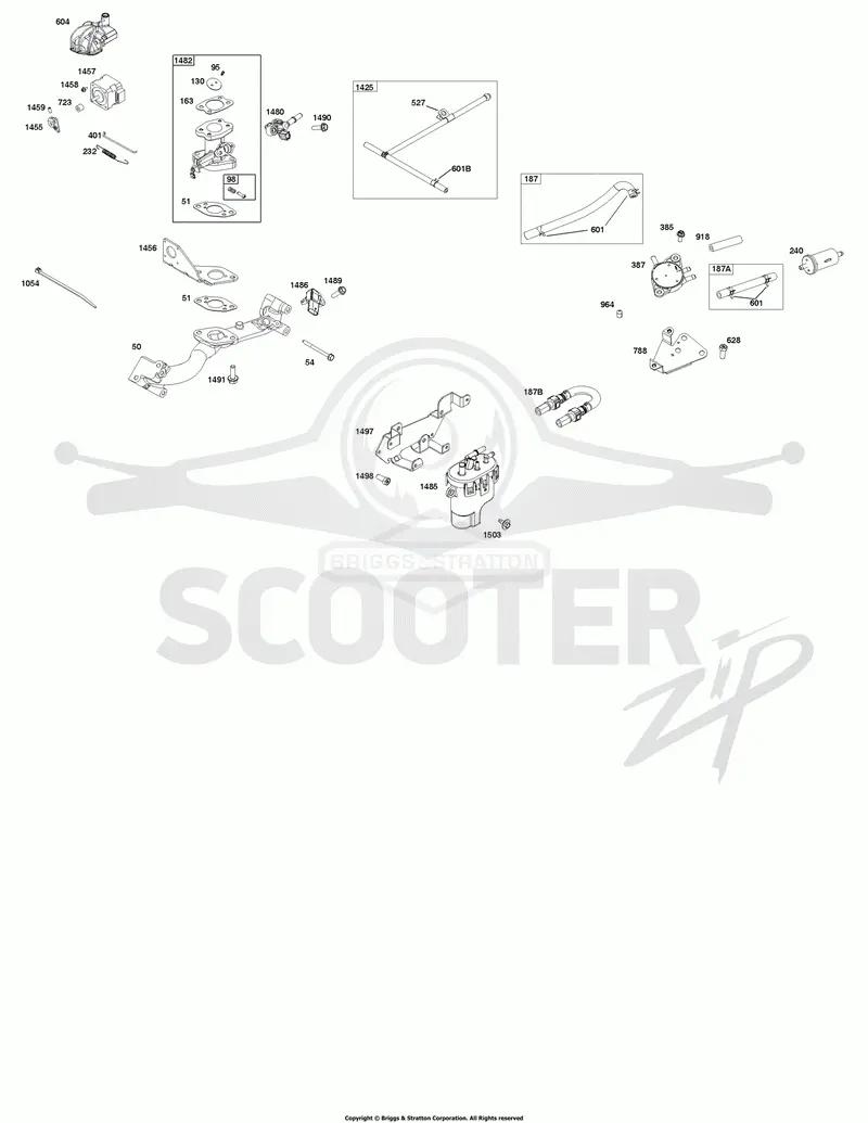 Throttle Body and Fuel Supply Group