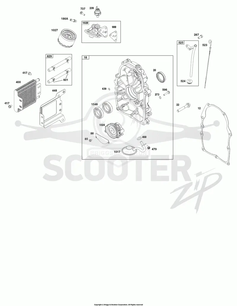 Crankcase Cover and Lubrication Group