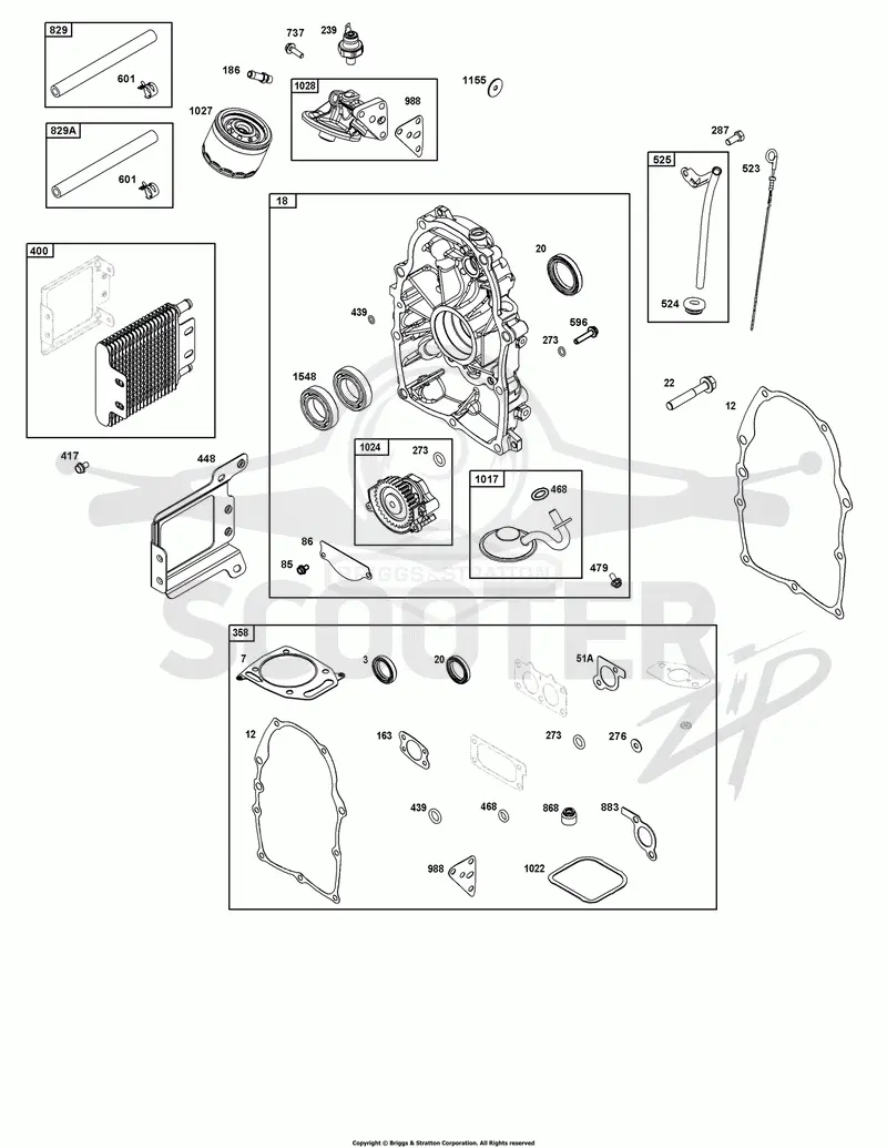 Crankcase Cover/Sump and Lubrication Group