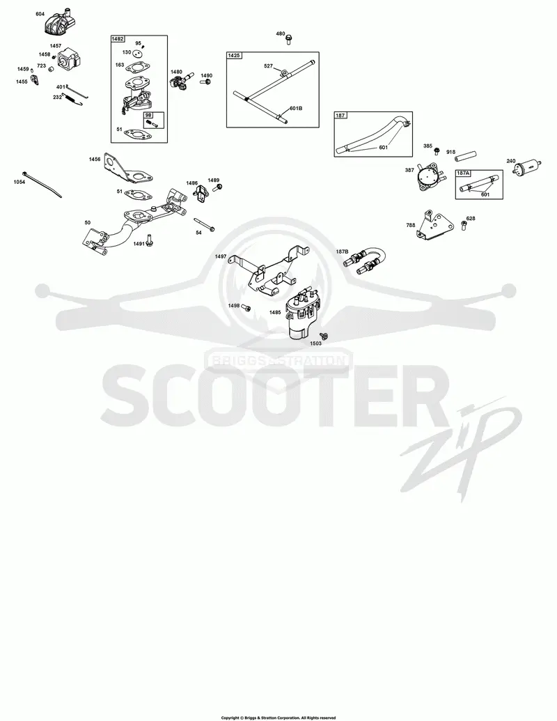 Throttle Body and Fuel Supply Group