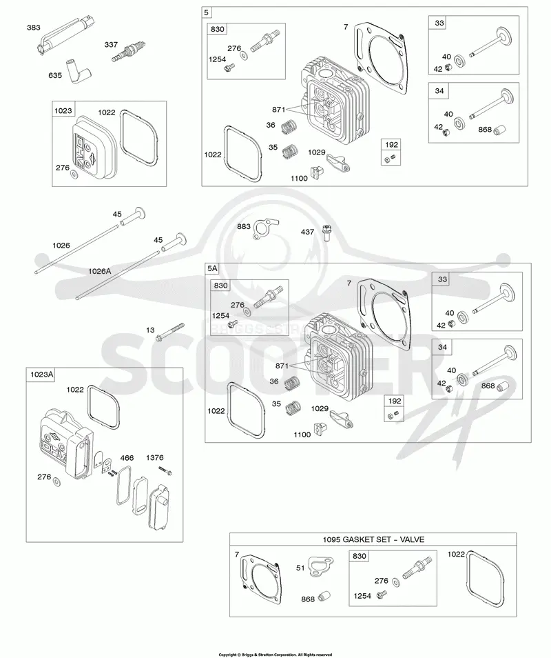 Cylinder Head #1, Cylinder Head #2